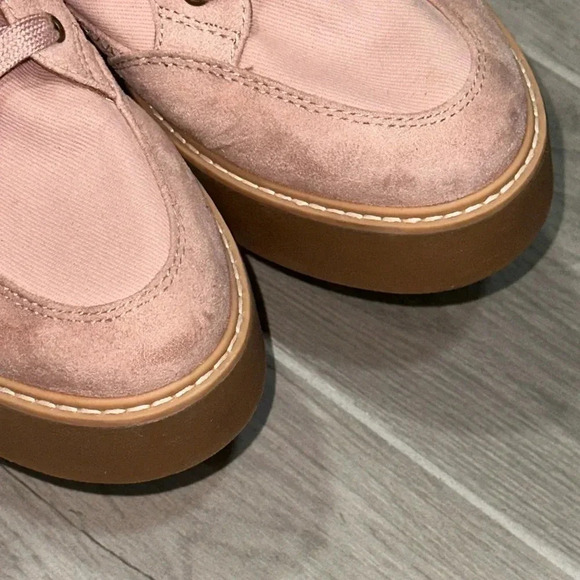 Zodiac Suede Hightop Pink Platform Sneakers Size 7.5M - Picture 5 of 9